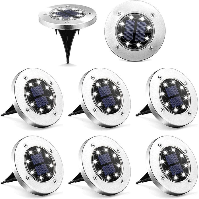 LED Solar Powered Disk Lights