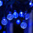 Solar String Lights Outdoor 60 Led 35.6 Feet Crystal Globe Lights with 8 Lighting Modes,