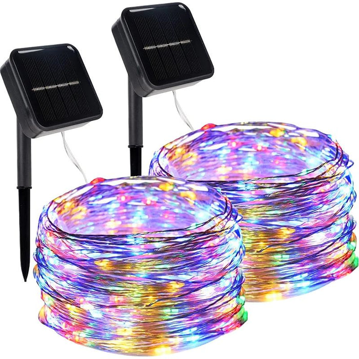 2 Pack Outdoor Decorative Fairy LED Lights