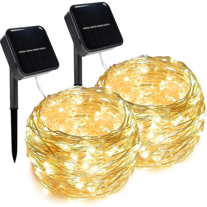 2 Pack Outdoor Decorative Fairy LED Lights