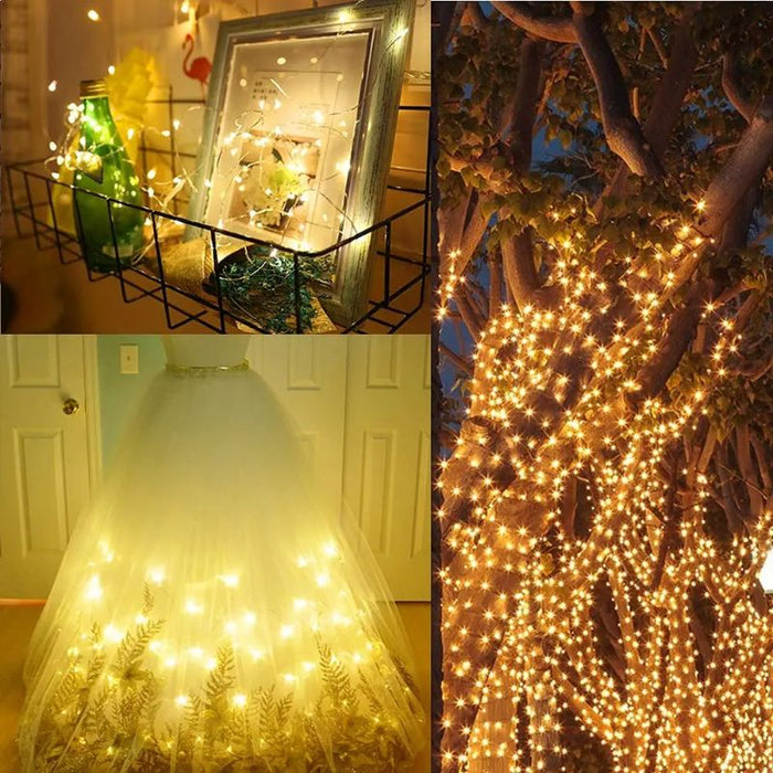 2 Pack Outdoor Decorative Fairy LED Lights