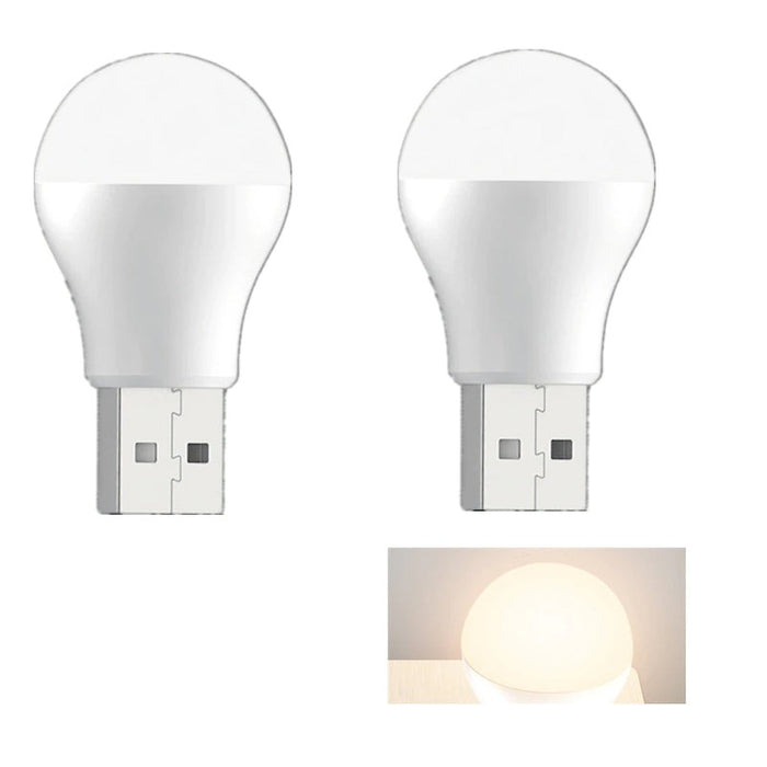 USB Plug Powered LED Bulb Light