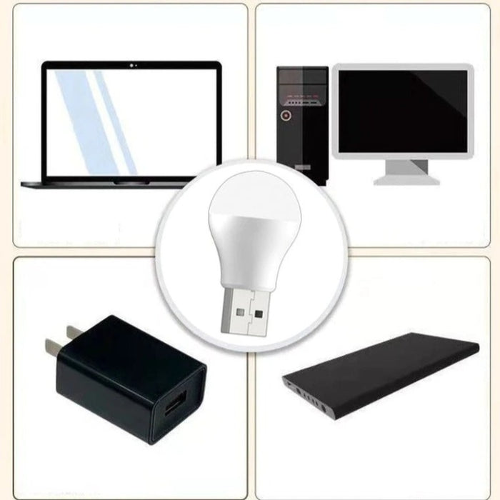 USB Plug Powered LED Bulb Light