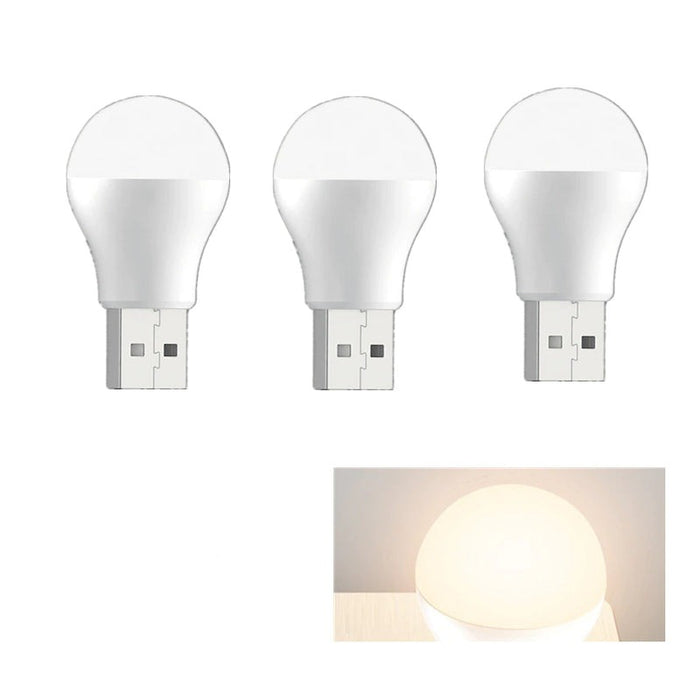 USB Plug Powered LED Bulb Light