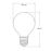 4W 12-24 Volt DC Fancy Round Dimmable LED Light Bulb (E27) in Warm White