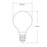 6W Fancy Round Dimmable LED Bulb (E14) Frosted in Warm White