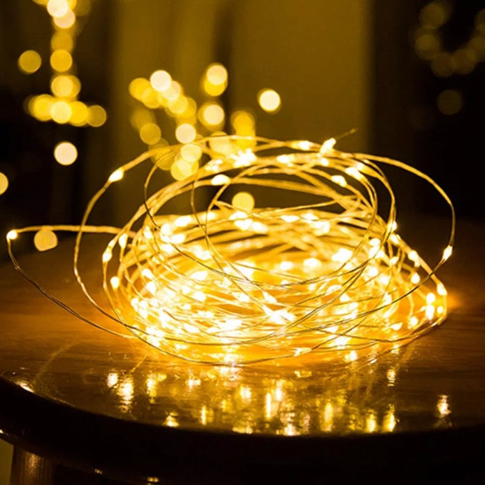 The LED String light Powered by Battery