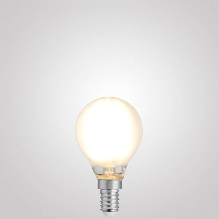 4W Fancy Round Dimmable LED Bulb (E14) Frosted in Warm White