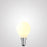 6W 12 Volt DC Fancy Round Opal Dimmable LED Bulb (E14) in Warm White