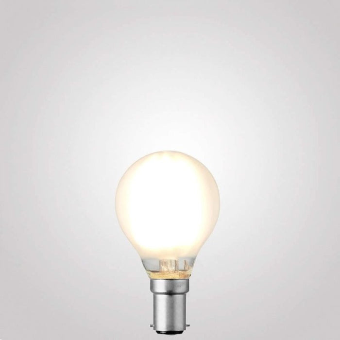 4W Fancy Round Dimmable LED Bulb (B15) Frosted in Warm White