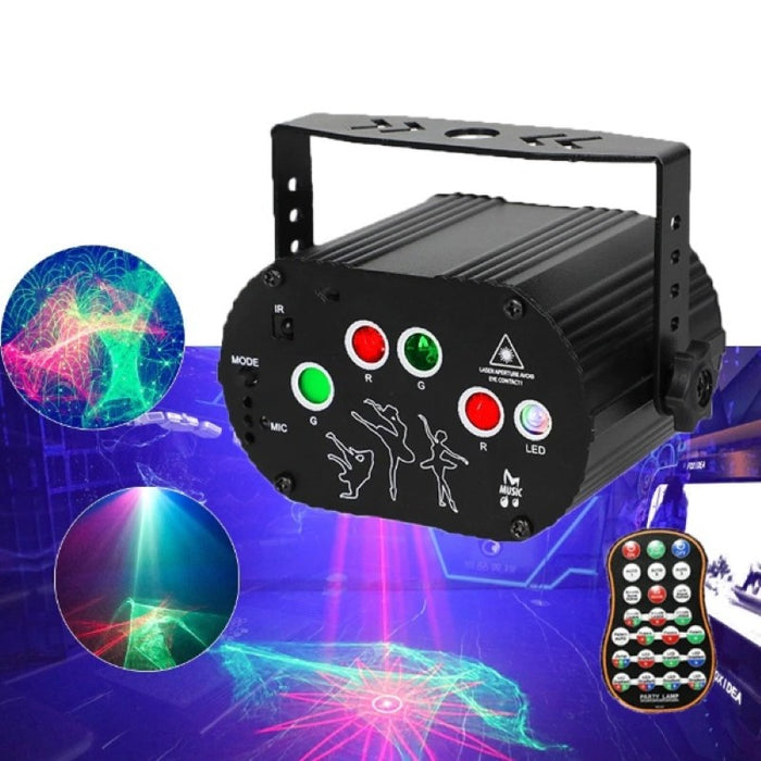 DJ Disco Laser Light Projector USB Rechargeable