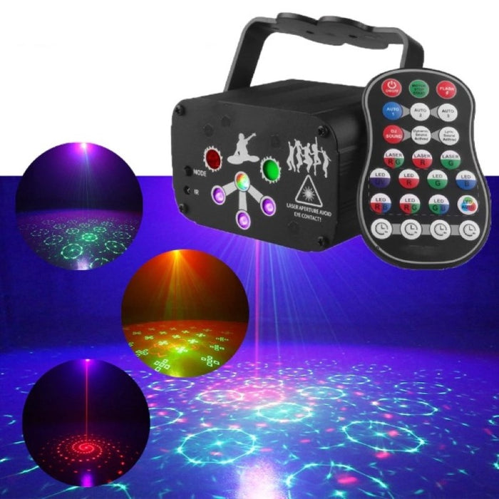 DJ Disco Laser Light Projector USB Rechargeable