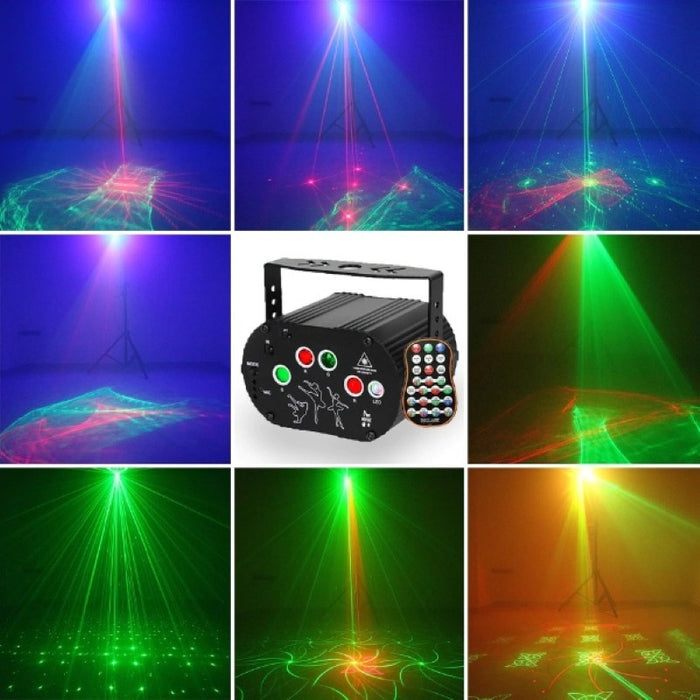 DJ Disco Laser Light Projector USB Rechargeable