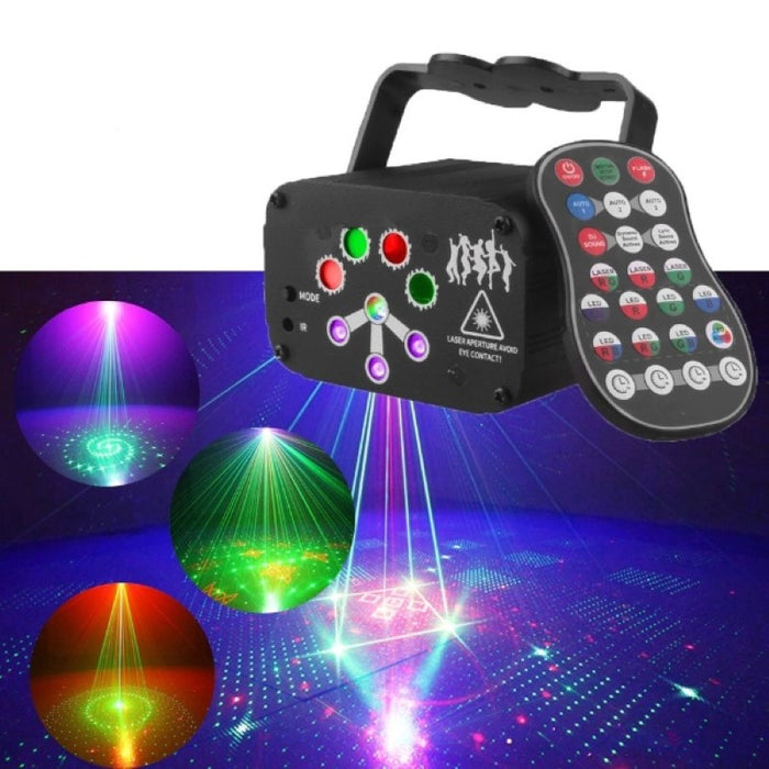 DJ Disco Laser Light Projector USB Rechargeable