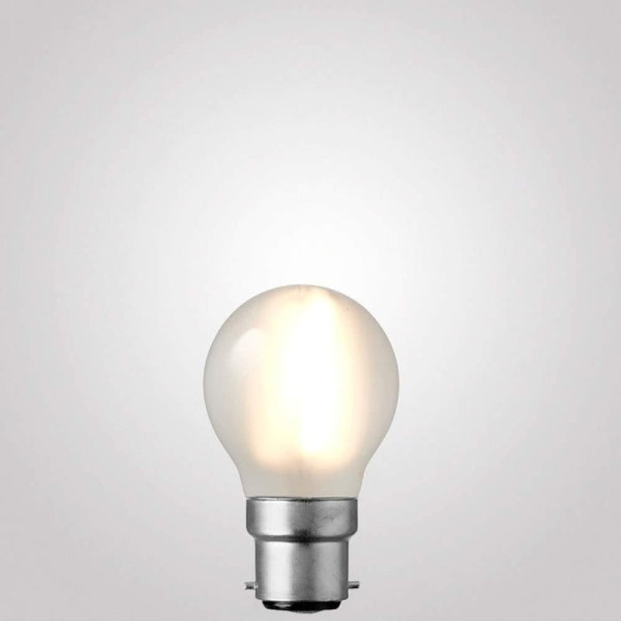 4W Fancy Round Dimmable LED Bulb (B22) Frosted in Warm White