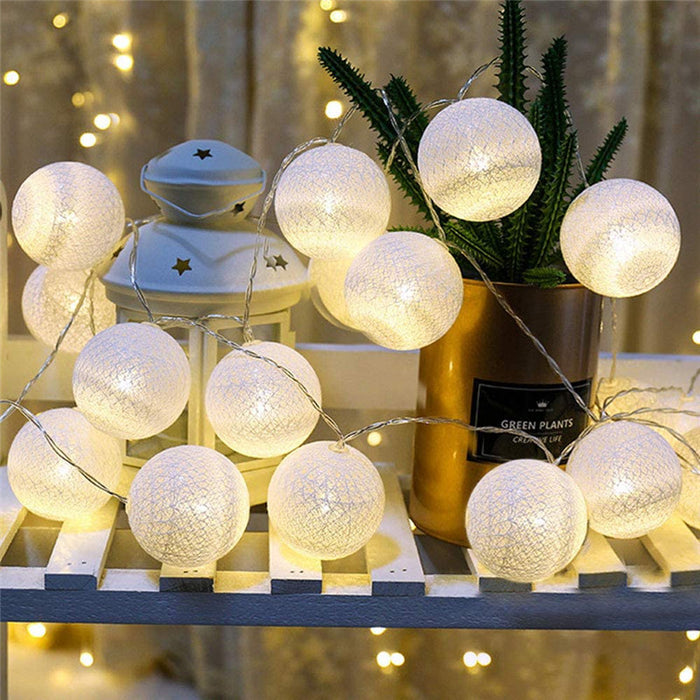 The Cotton Ball LED String Lights