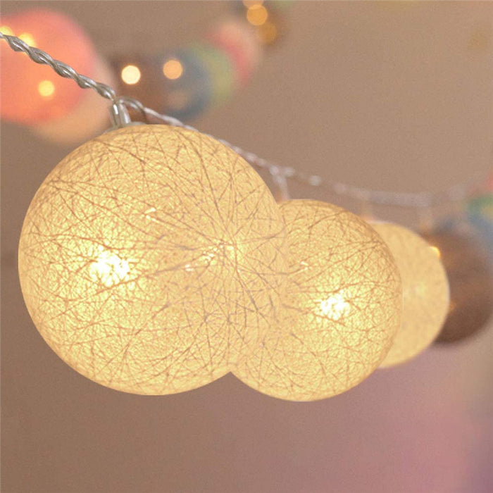 The Cotton Ball LED String Lights