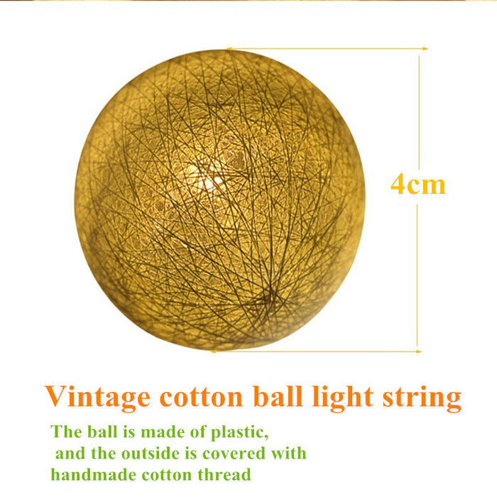 The Cotton Ball LED String Lights