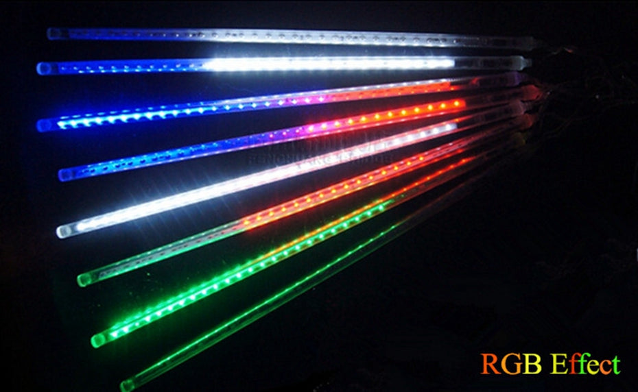 The LED Tube Shower Rain String Lights