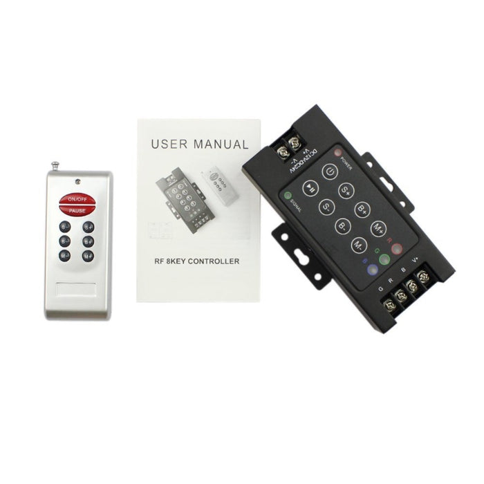 The 8 Key RGB Controller With RF Remote